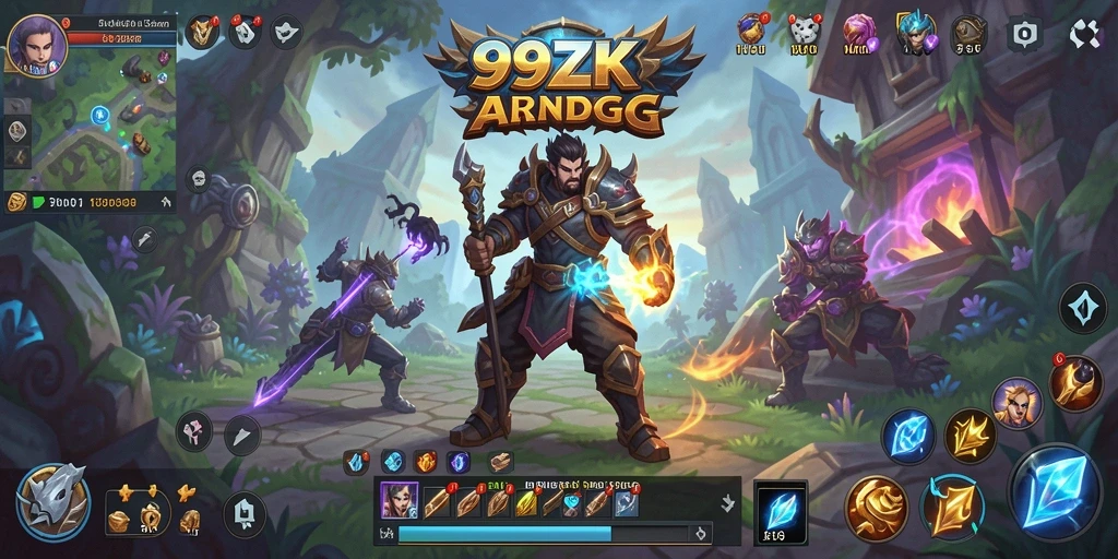 Screenshot menampilkan aksi seru dalam petualangan ARPG 99ZK.