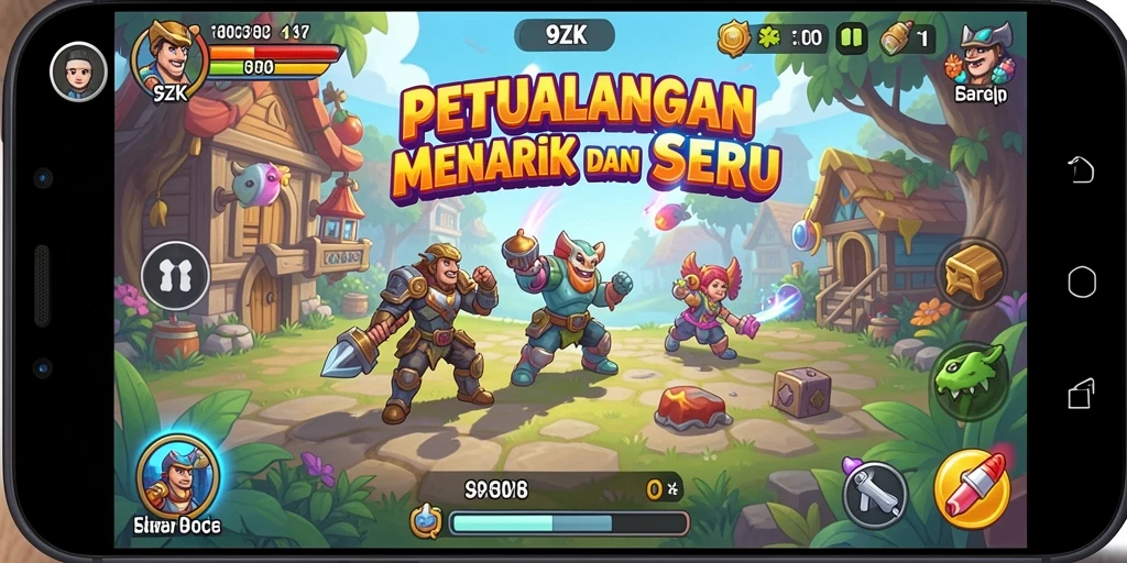 Tampilan menarik dari gameplay seru di 9ZK.