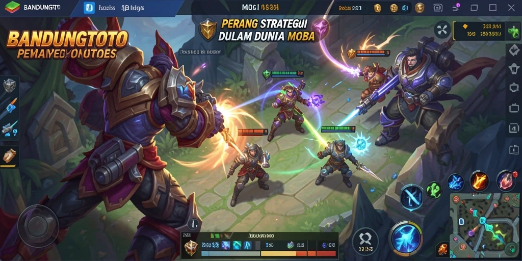 Tangkapan layar utama gameplay BANDUNGTOTO menampilkan aksi pertempuran yang intens.