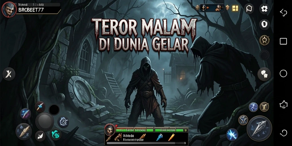 Screenshot menampilkan gameplay yang mencekam di BROBET77.