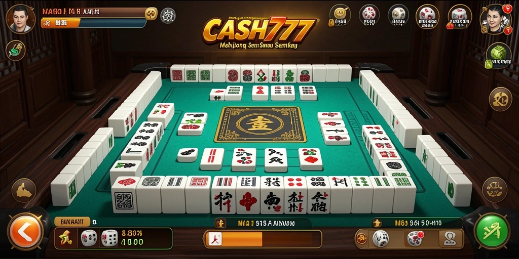 Gameplay menarik dan menantang dari CASH777 dalam permainan Mahjong.