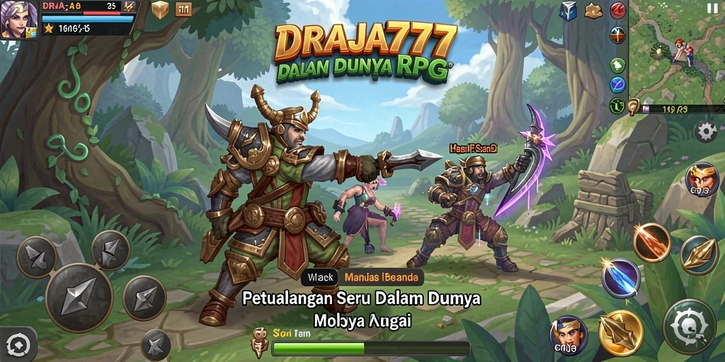 Screenshot gameplay DRAJA777 menampilkan aksi seru dalam dunia RPG.