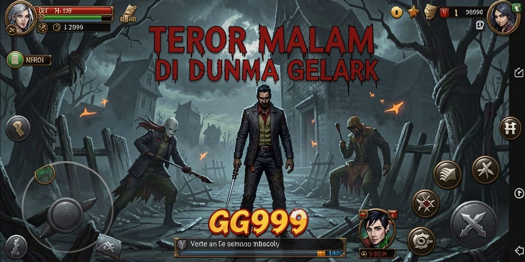 Tampilan gameplay GG999 yang mencekam dan penuh teror.