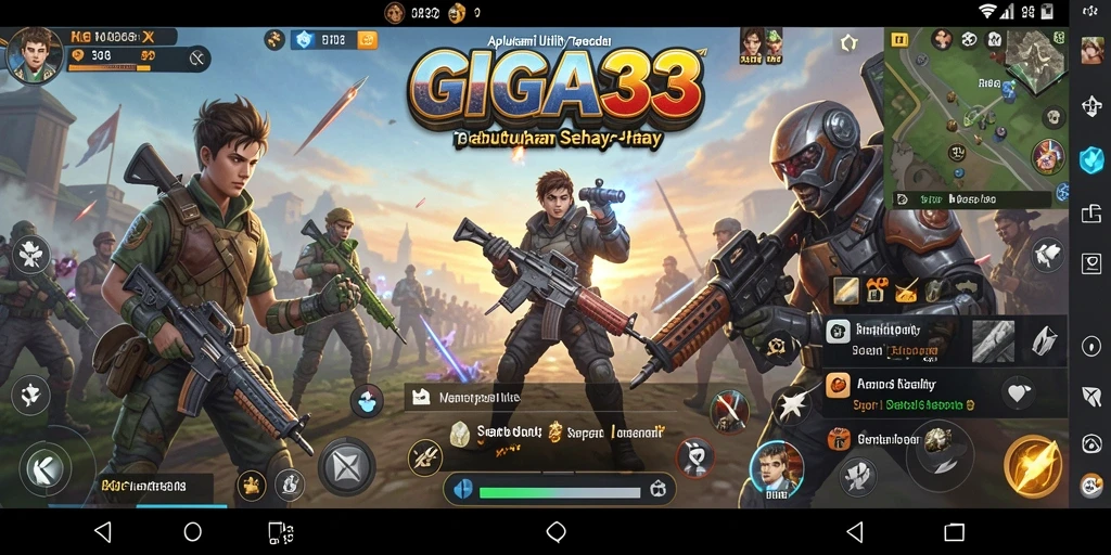 Screenshot GIGA33 menampilkan antarmuka aplikasi Utility yang user-friendly.