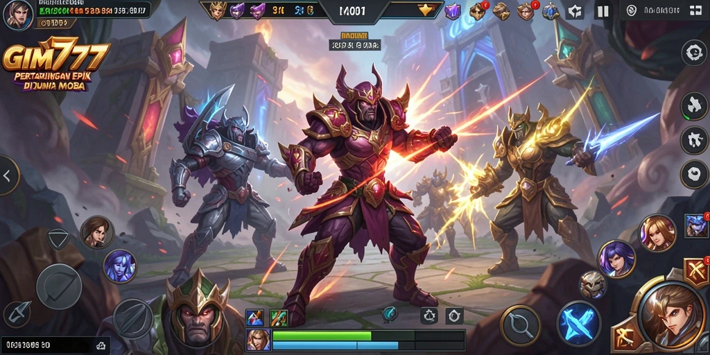Screenshot gameplay GIM777 menampilkan aksi seru dan strategi tim.