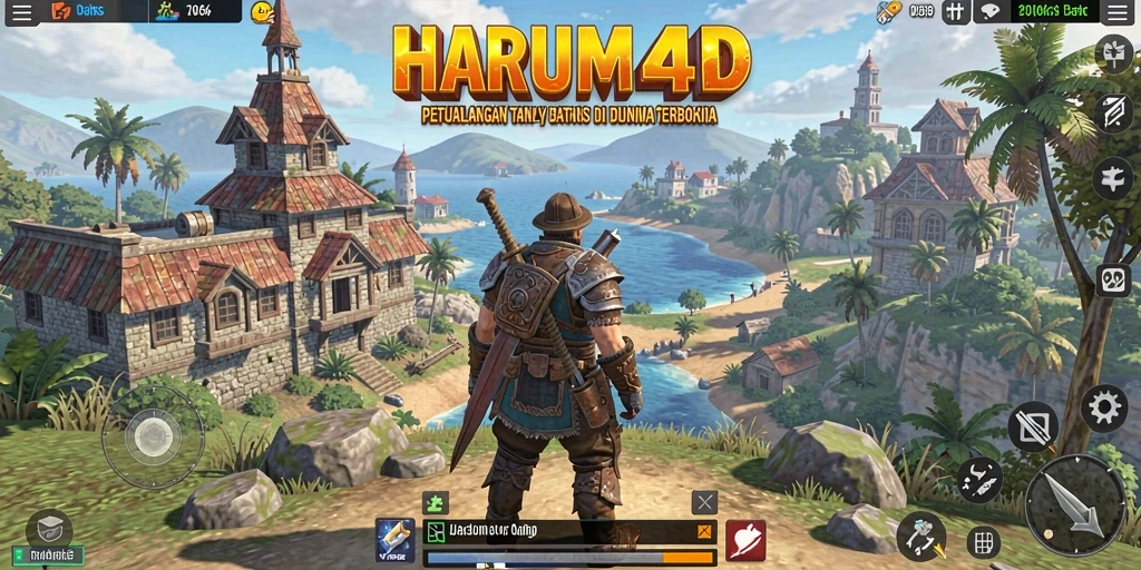 Screenshot gameplay HARUM4D menampilkan petualangan mendebarkan di dunia terbuka.