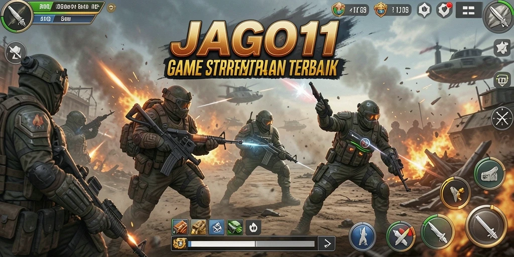 Tangkapan layar gameplay mendebarkan JAGO11 saat pertempuran strategi.