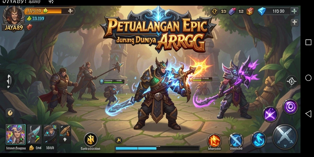 Screenshot utama JAYA89 menampilkan aksi pertarungan mendebarkan.