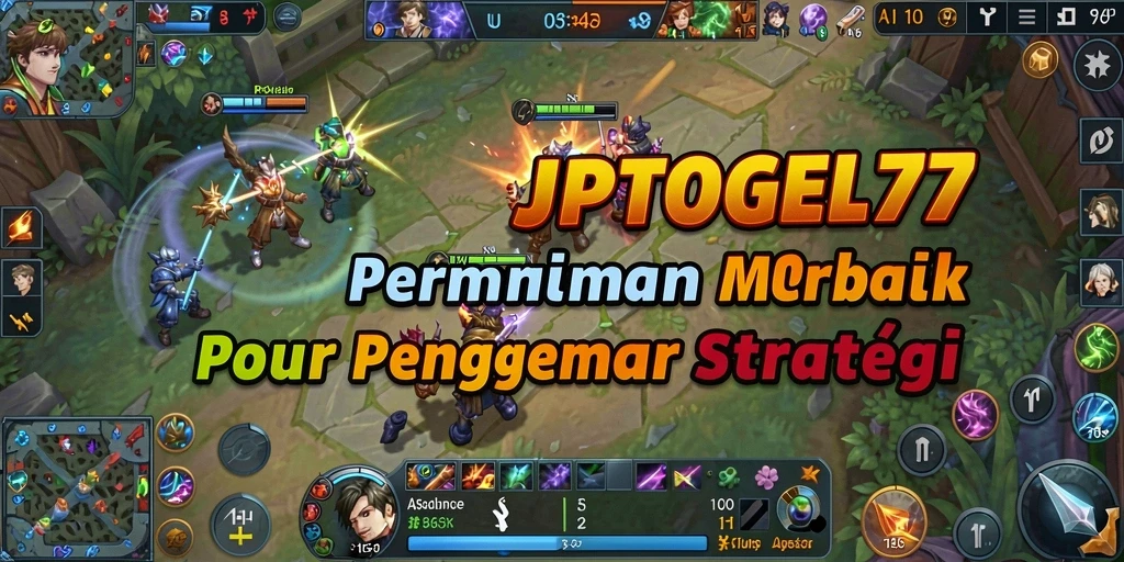 Screenshot gameplay MOBA JPTOGEL77 yang menampilkan aksi seru dan strategis.