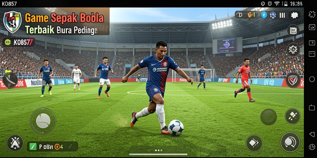Tampilan seru gameplay <strong>KO857</strong> dalam aksi sepak bola.