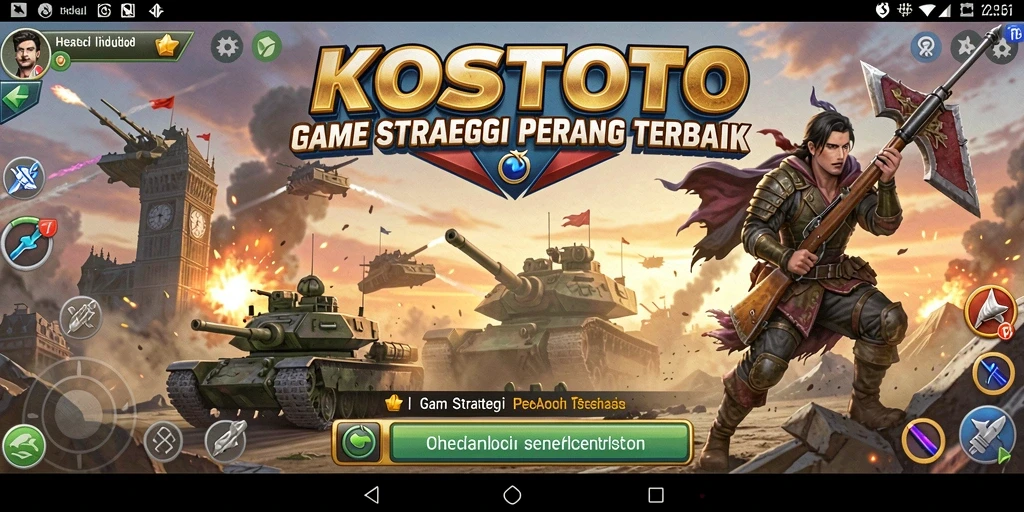 Tampilan gameplay KOSTOTO dengan aksi strategis yang menarik.