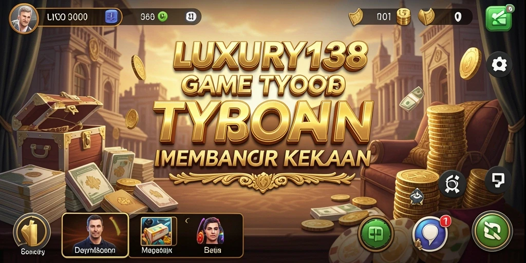 Tampilan menarik LUXURY138 dengan gameplay Tycoon yang seru.