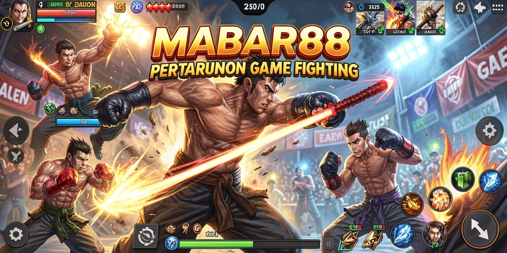 Tampilan menarik dari gameplay Fighting di MABAR88.