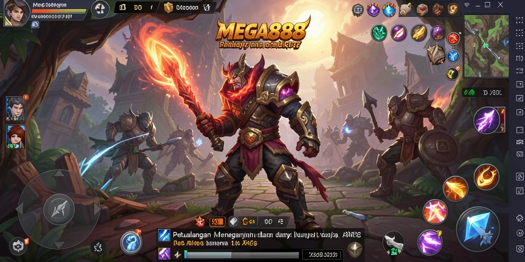 Screenshot gameplay <strong>MEGA888</strong> menunjukkan aksi seru di dunia ARPG.