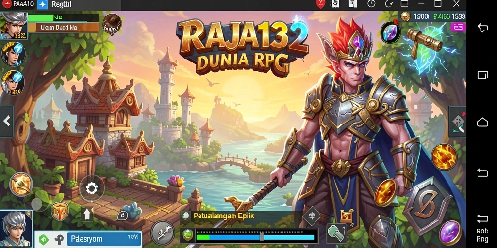 Gameplay penuh aksi dan petualangan di RAJA132.