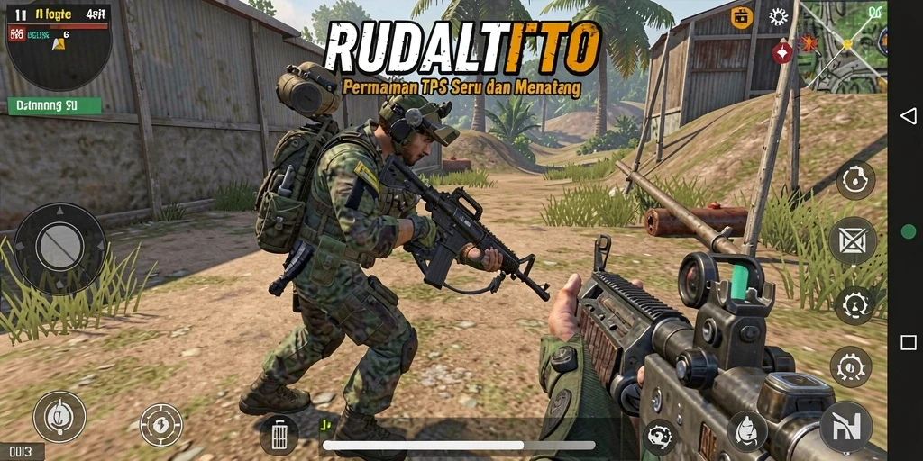 Tampilan gameplay seru dari RUDALTOTO dengan aksi mendebarkan.