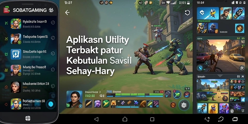 Tampilan antarmuka utama SOBATGAMING yang informatif dan mudah digunakan.