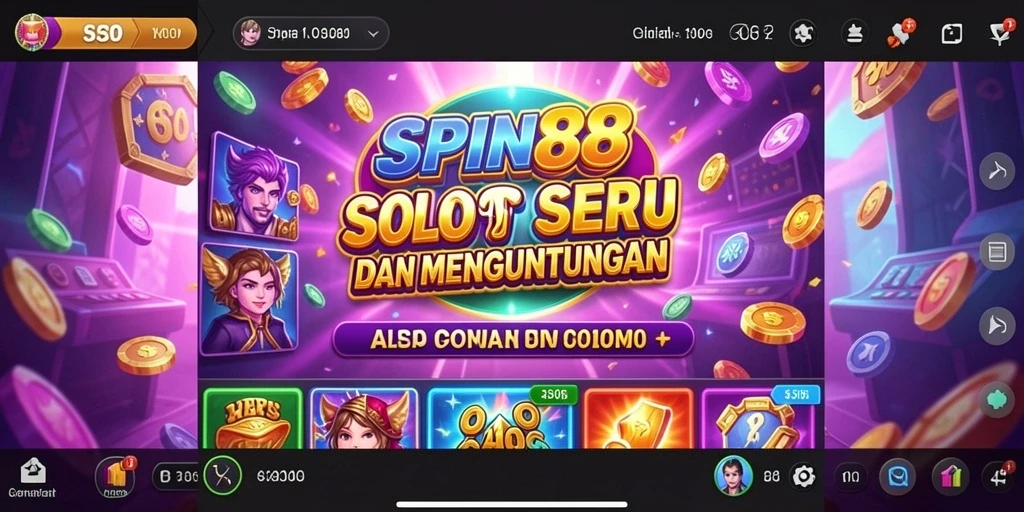 Tampilan gameplay menarik dan interaktif di SPIN88.