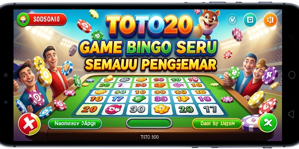 Tampilan gameplay seru di TOTO20 dengan suasana Bingo yang mendebarkan.