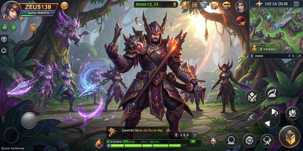 Gameplay epik dalam ZEUS138 dengan pertarungan seru dan grafis yang memukau.